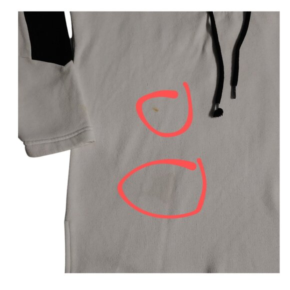 PINK Victoria's Secret Pullover Sweatshirt Women's Size XS White Black Embroid - Picture 7 of 8